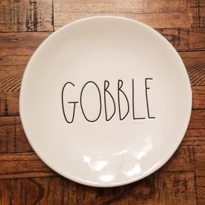 RAE DUNN Plate, "Gobble"